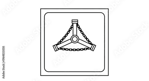 Industrial Chain Hoist Lifting Mechanism with Three Hooks