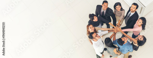 Photos Banner diversity solidarity team multiethnic Partners hands together teamwork