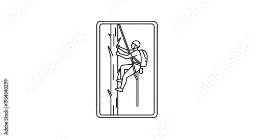 Arborist Climbing Tree with Rope and Harness, Outdoor Activity, Professional Tree Care