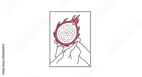 Dragon Fruit on Mountain Peak: Exotic Fruit Adventure