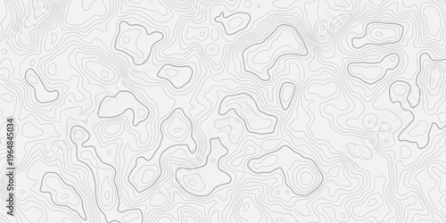Topographic Surface Contour Lines Clean Background with Subtle Elevation Mapping, Seamless Geographic Texture, Smooth Flowing Curves, and Abstract Modern Design Style for Creative Use