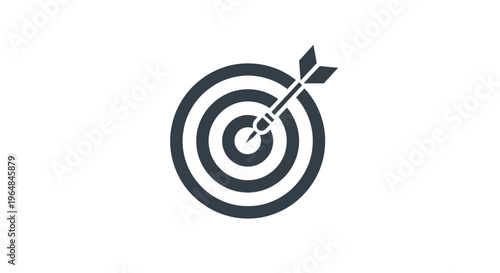 Bullseye Target with Arrow Mark.