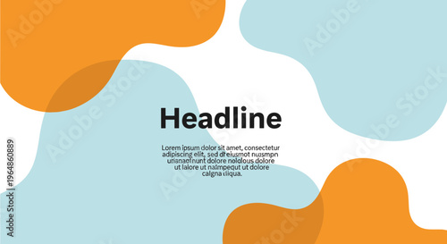 Abstract Design with Headline and Placeholder Text.