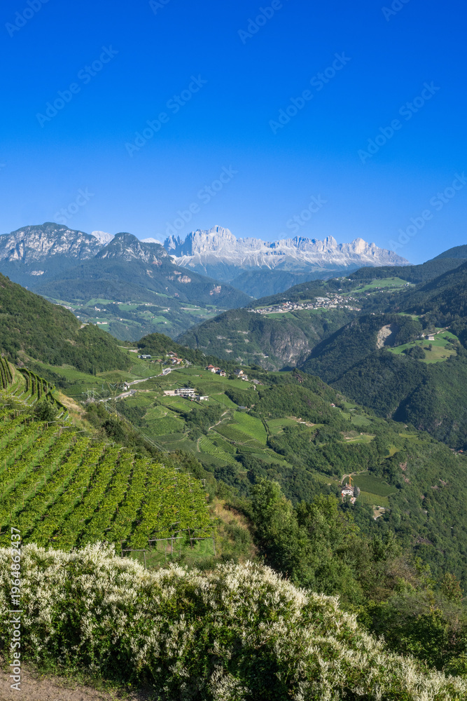Fototapeta premium Above Bolzano In Alto Adige, Dolomites, South Tirol, Italy