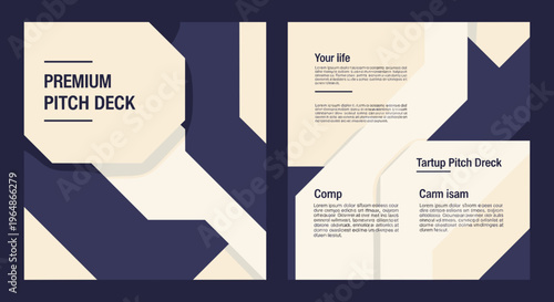 Premium Pitch Deck Presentation Template Design.