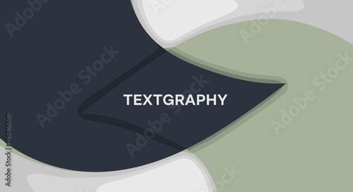 Textgraphy Typography Design Element.