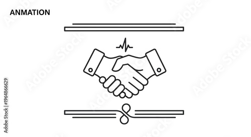 Professional handshake icon symbolizing partnership, trust, and mutual agreement in business