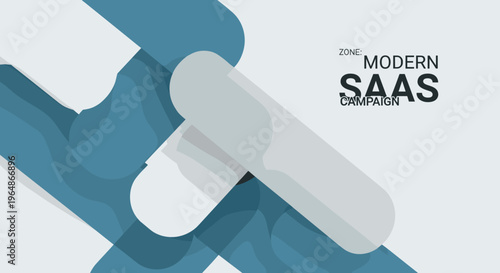 White Toggle Switch on Blue Background.