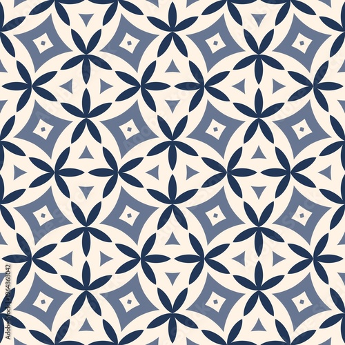 Photos A beautiful blue and white floral pattern