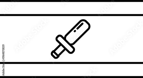 Police Baton Icon, Law Enforcement Symbol, Security Weapon Outline