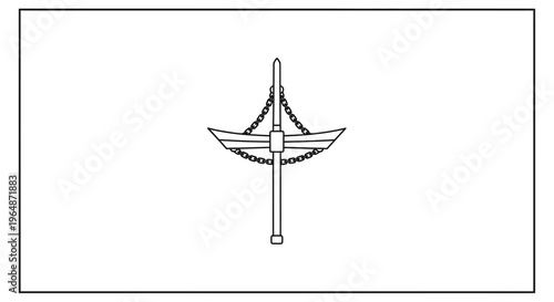 Naval Anchor Symbol, Nautical Emblem, Maritime Icon, Marine Design