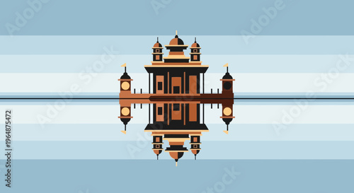 Brown Building with Towering Architecture.