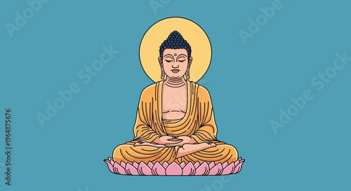 Buddha statue in meditation position 1.