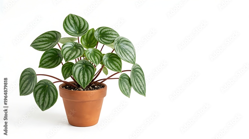 Obraz premium Decorative Indoor Plant With Patterned Leaves