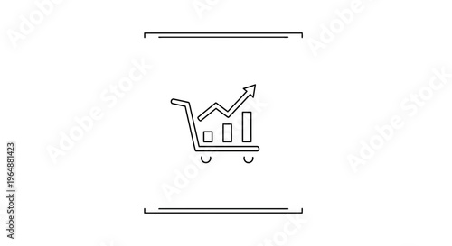 Visual representation of accelerating e-commerce sales and market growth strategies through data