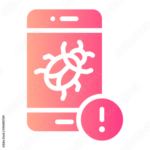 warning gradient icon