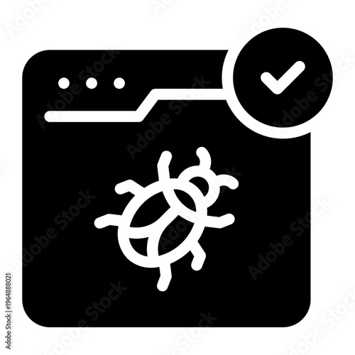 virus glyph icon