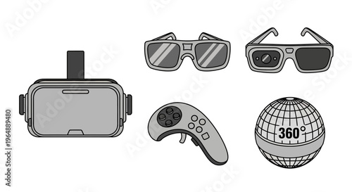 Virtual Reality Glasses and Accessories.