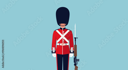 British Army Soldier Illustration.