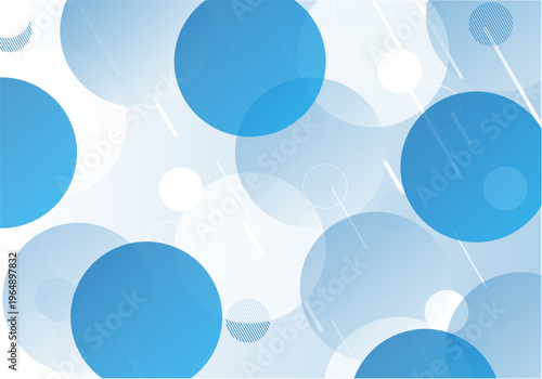 青色の円のビジネス背景素材