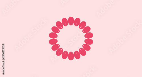 Pink pills in a circle formation.