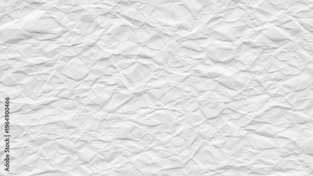 Obraz premium A white crumpled piece of paper with a smooth lower section illustration