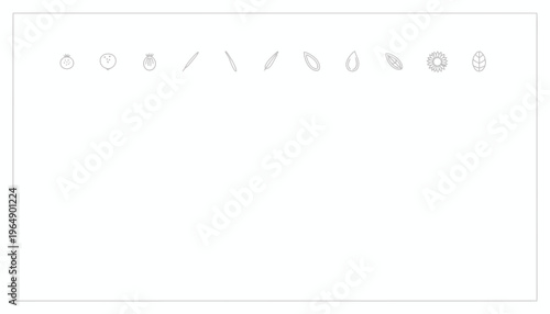 Set of Line Icons Representing Various Food Ingredients and Spices