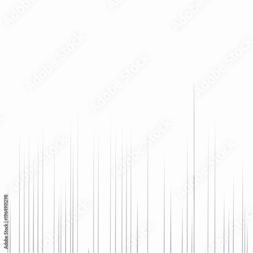 Abstract sparse vertical line art graphic on white minimalist islamic background