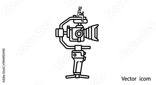 Dynamic video recording technology featuring camera stabilization and miniature remote operator