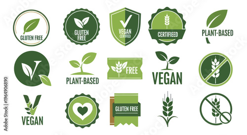 Vegan and Gluten Free Certified Labels Collection