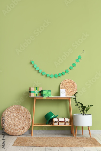 Interior of festive room de...