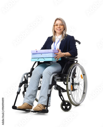 Young businesswoman with of...