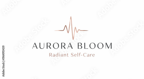 Aurora Bloom Radiant Self-Care Logo Design.