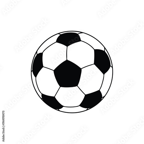 Soccer Ball Isolated on White Background Illustration