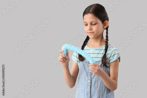 Cute girl with autistic dis...