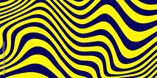 Modern hypnotic pattern with bold liquid waves, perfect for creative posters, music album covers, and trendy web design.