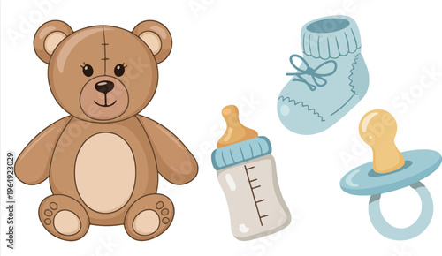 teddy bear on a white background