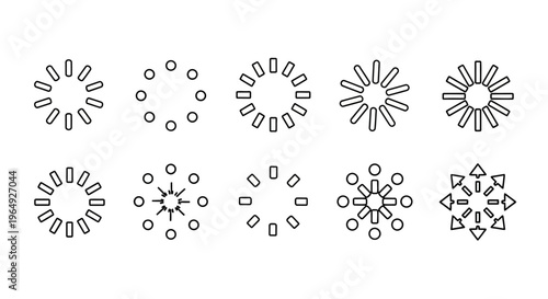 Collection of various snowflake designs.