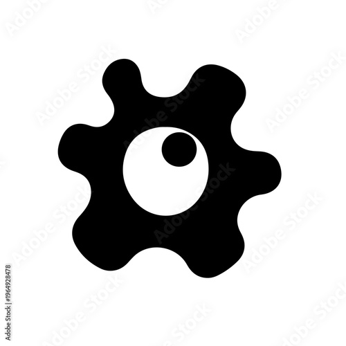 Abstract Cog Eye Logo