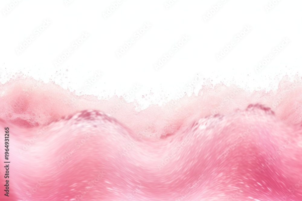 Fototapeta premium Pink foamy waves texture