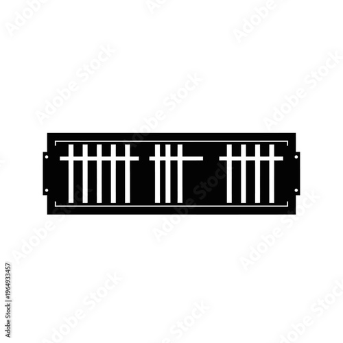 Silhouette of a Busbar Trunking System for High Power Industrial Electrical Distribution