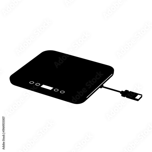 Smart Seedling Heat Mat Electric Warming Pad Black Vector Silhouette for Germination