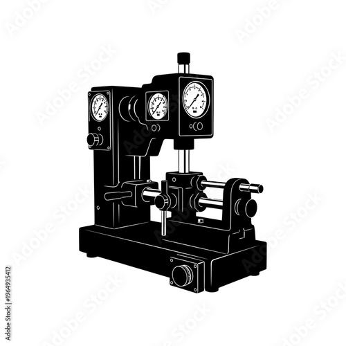 Torque Wrench Tester Silhouette: Calibration Bench Unit for Mechanical Accuracy and Engineering Success