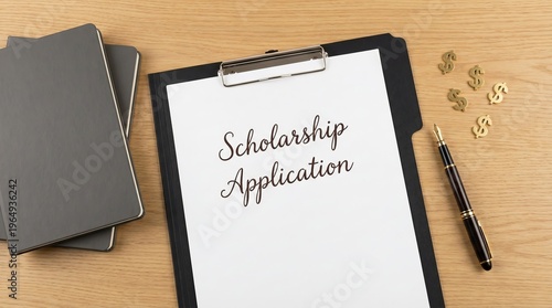 Words “Scholarship Application
