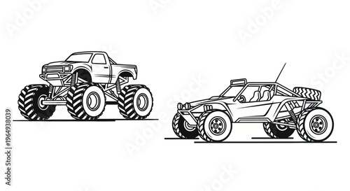 Monster Truck vs. Off-Road Buggy: Rugged Vehicle Comparison