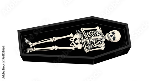 Skeleton in Coffin