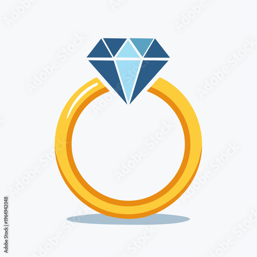 ダイヤモンド指輪の円形ベクターフレーム