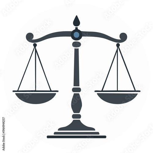 Justice Scales Symbol of Balance and Fairness in Legal and Business Concepts
