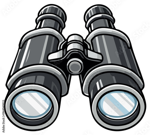 Cartoon Binoculars Illustration