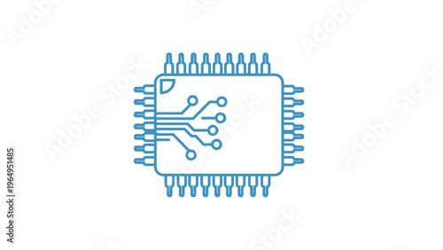 Microchip Circuit Diagram Electronic Component.